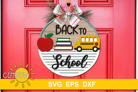 Back to School svg | Round Sign SVG | Classroom Decor SVG SVG CutsunSVG 