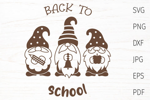 Back to school svg, school gnomes svg, school svg cut file SVG Digital Rainbow Shop 