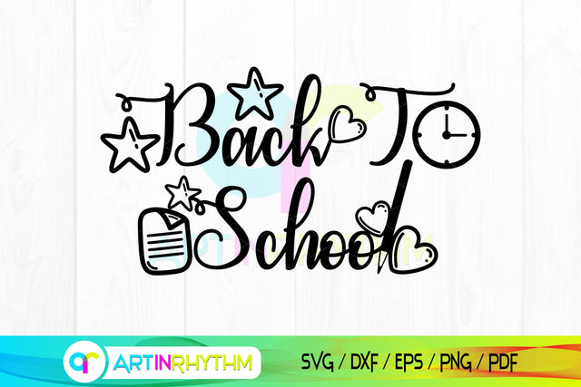 Back to school Svg, School Svg, School Clipart SVG Artinrhythm shop 