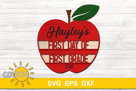 Back to School svg | Stackable Sign First day SVG Last day SVG CutsunSVG 