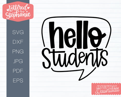 Back to School SVG & Sublimation designs, teacher svgs SVG Lettered by Stephanie 