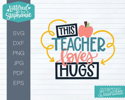 Back to School SVG & Sublimation designs, teacher svgs SVG Lettered by Stephanie 
