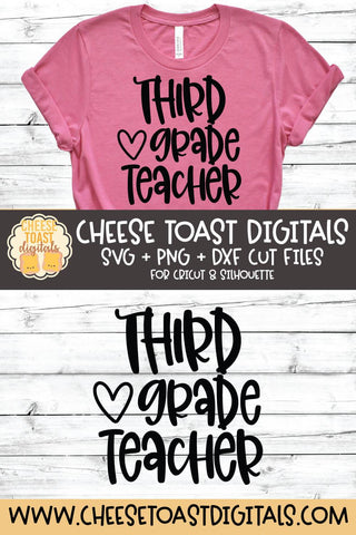 Back to School SVG | Third Grade Teacher SVG Cheese Toast Digitals 