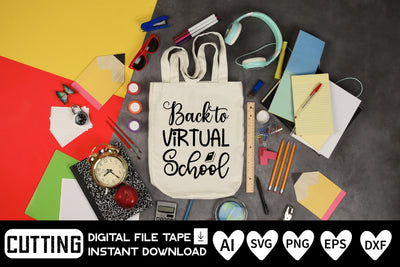 Back to Virtual School SVG CraftlabSvg29 