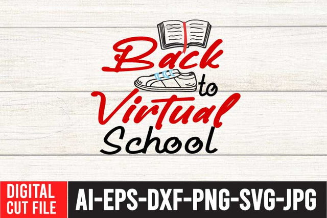 Back to Virtual School SVG Cut File SVG BlackCatsMedia 