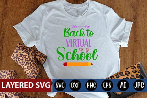 Back to Virtual School Svg cut file SVG Blessedprint 