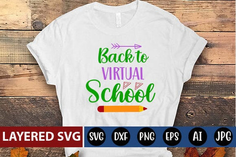 Back to Virtual School Svg cut file SVG Blessedprint 