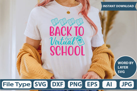 Back To Virtual School Svg Cut File SVG DesignPlante 503 