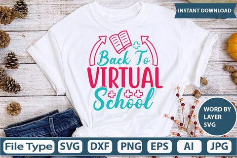 Back To Virtual School Svg Cut File SVG DesignPlante 503 