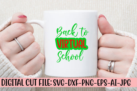 Back To Virtual School SVG Cut File SVG Syaman 