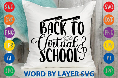 Back To Virtual School SVG Design SVG Rafiqul20606 