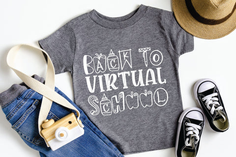 Back To Virtual School - SVG, PNG, DXF, EPS SVG Elsie Loves Design 