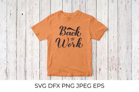 Back to Work calligraphy hand lettering SVG LaBelezoka 