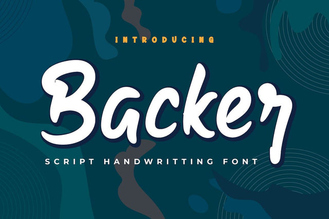 Backer Font twinletter 