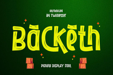 Backeth Font twinletter 