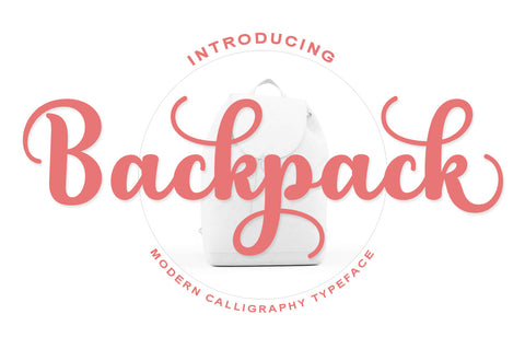Backpack Font Rotterlab studio 
