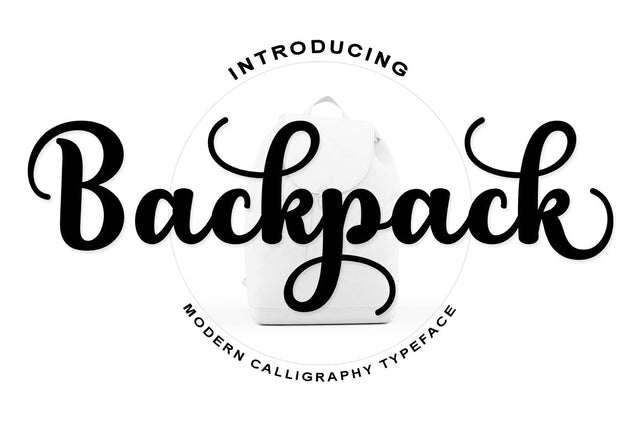 Backpack Font Rotterlab studio 