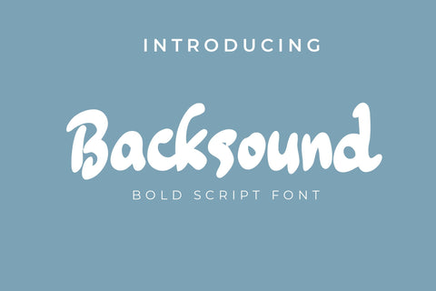 Backsound Bold Script Font LetterdayStudio 