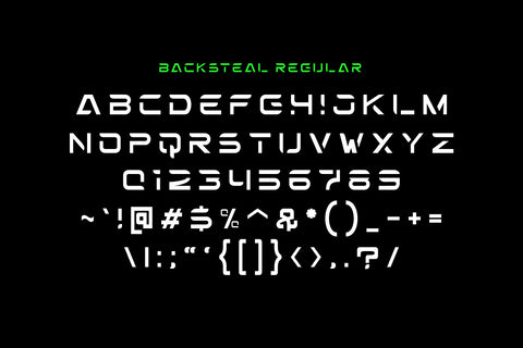 Backsteal - Sport Style Font Font ahweproject 