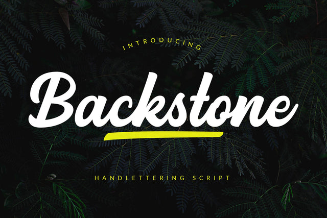 Backstone Font ahweproject 