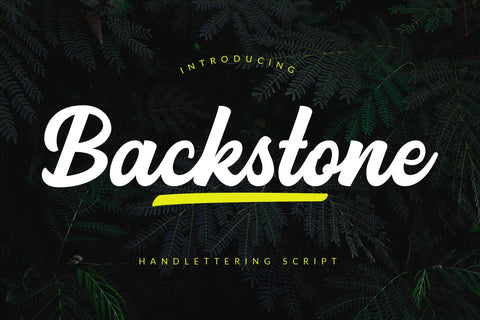 Backstone Font ahweproject 