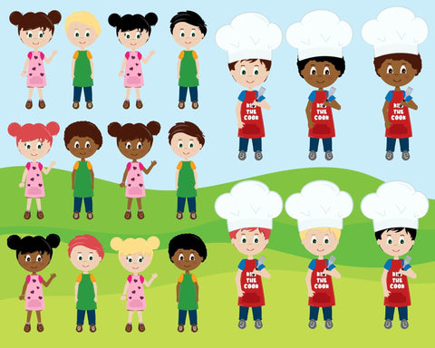 Backyard BBQ Svg - Kids Picnic - Barbecue - Grill Food Party - Summer SVG Crafty Mama Studios 