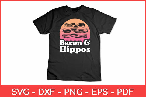 Bacon and Hippos or Hippopotamus Svg Design SVG artprintfile 