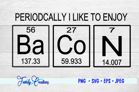Bacon Chart SVG Family Creations 