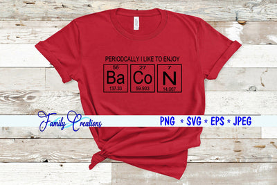 Bacon Chart SVG Family Creations 