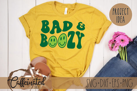 Bad And Boozy St Patricks SVG SVG Caffeinated SVGs 