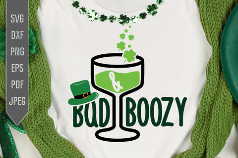 Bad And Boozy Svg. Funny St. Patrick's Day Svg. Lucky Svg. Irish Svg. Clover Svg. St Patrick's Dxf, eps, png, jpg pdf SVG Mint And Beer Creations 