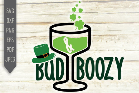 Bad And Boozy Svg. Funny St. Patrick's Day Svg. Lucky Svg. Irish Svg. Clover Svg. St Patrick's Dxf, eps, png, jpg pdf SVG Mint And Beer Creations 