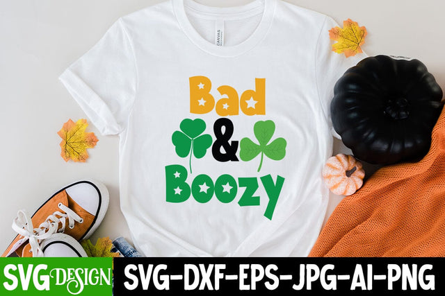 bad &broozy SVG Cut File, St.Patrick's Sublimation PNG, St.Patrick's Flag SVG Cut File, St.Patrick's Clipart PNG SVG BlackCatsMedia 