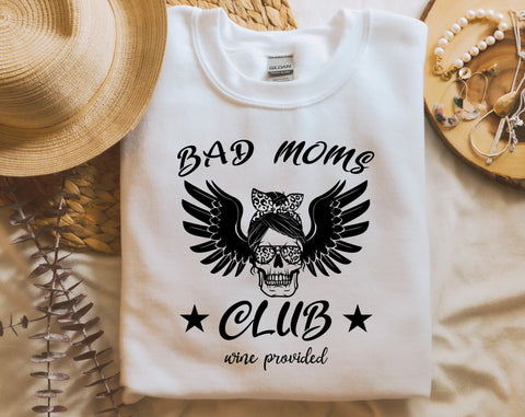 Bad Moms Club SVG, 3 Designs, Proud Member of The Bad Moms Club SVG SVG HappyDesignStudio 