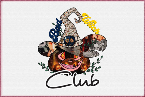 Bad Witch Club Halloween Sublimation Sublimation Creativeart88 