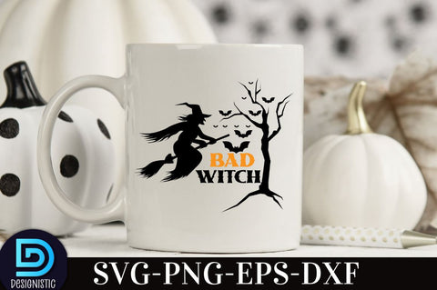 bad witch, Halloween T shirt Design, SVG DESIGNISTIC 