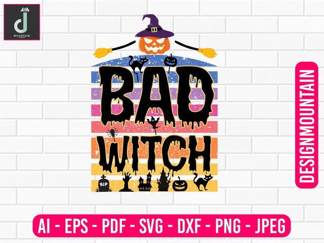 Bad witch png, halloween svg, halloween png, svg bundle designs Sublimation Alihossainbd 