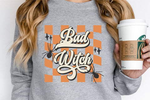 Bad Witch SVG Retro Halloween Witchy Shirt Design for Cricut SVG OrangeBrushStudio 