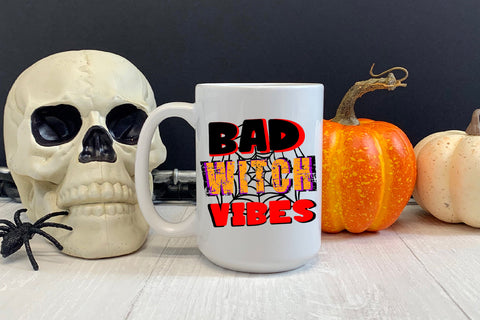 Bad Witch Vibes- Halloween Sublimation Design Sublimation Happy Printables Club 