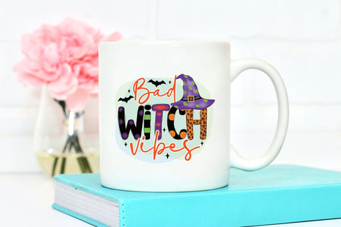 Bad Witch Vibes, Halloween Witch Sublimation Sublimation CraftLabSVG 