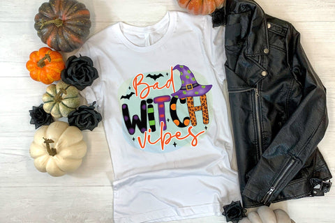 Bad Witch Vibes, Halloween Witch Sublimation Sublimation CraftLabSVG 