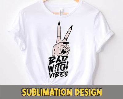 Bad Witch Vibes Png File, Halloween Png, Halloween Witch, Bad Witch, Sublimation, Digital download Sublimation sassyprint 