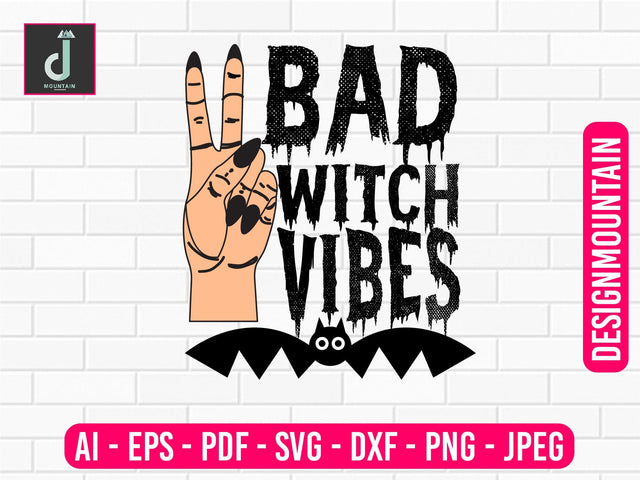 Bad witch vibes png, halloween svg, halloween png, svg bundle designs Sublimation Alihossainbd 