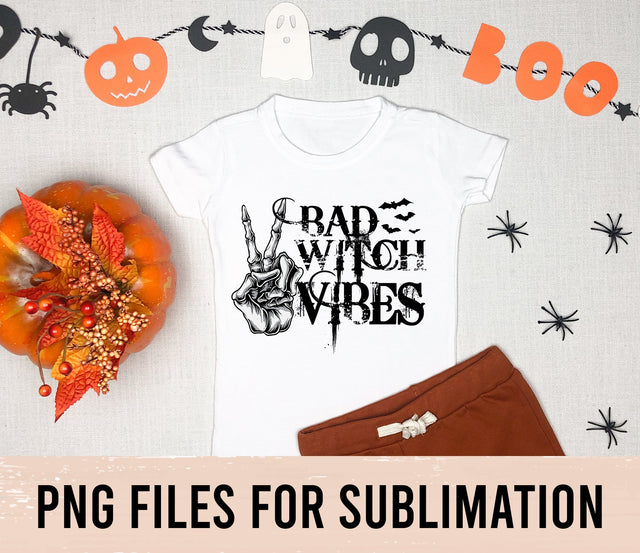 Bad Witch Vibes Png, Halloween Witch, Witch Hand, Halloween Sublimation, Halloween Png, witchy png, spooky png, Sublimation Designs Download SVG BOO-design 