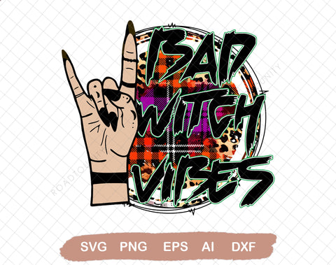 Bad Witch Vibes Png, Halloween Witch, Witch Hand, Halloween Sublimation, Halloween Png, witchy png, spooky png, Sublimation Designs Download SVG DiamondDesign 