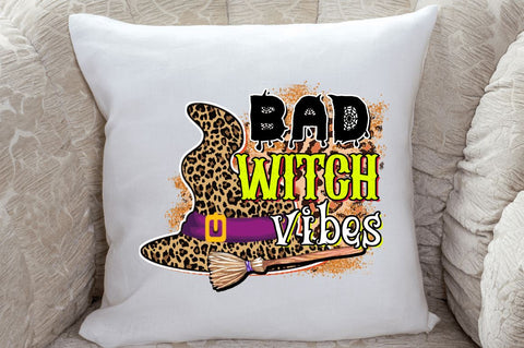 Bad witch vibes Sublimation PNG, Halloween Sublimation Design Sublimation Regulrcrative 