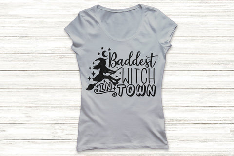 Baddest Witch In Town| Halloween Witch SVG Cutting Files. SVG CosmosFineArt 