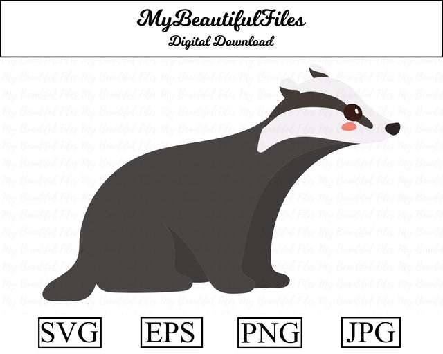 Badger - Animal SVG MyBeautifulFiles 
