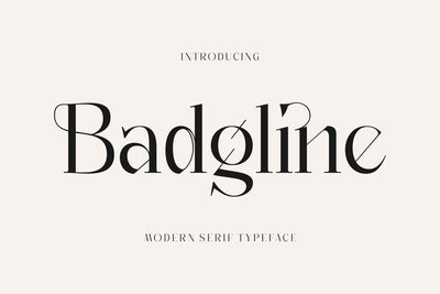 Badgline Typeface Font Storytype Studio 
