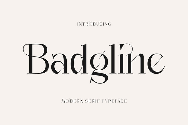 Badgline Typeface Font Storytype Studio 